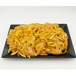 Salteado de pollo con verduritas