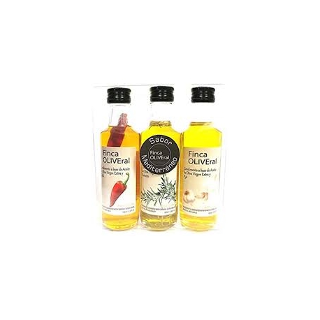 Aceites condimentados pack 3 sabores