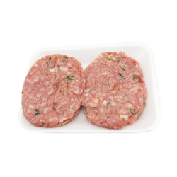 Hamburguesa de secreto con tomate seco y albahaca